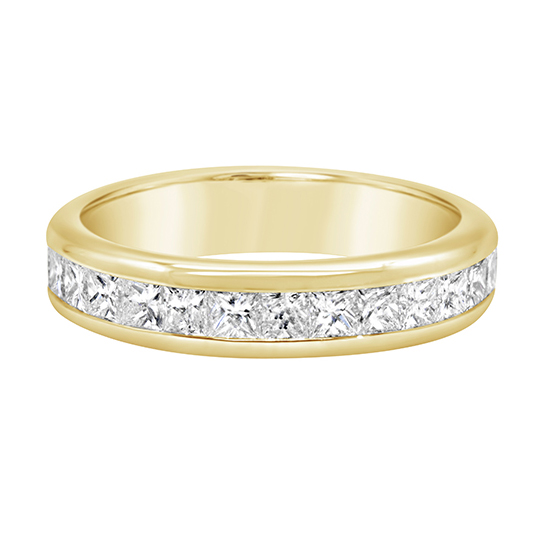 18K Diamond Part Way Band
